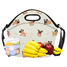 Load image into Gallery viewer, Playful Pug Adventure Neoprene Lunch Bag-3