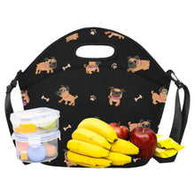 Load image into Gallery viewer, Playful Pug Adventure Neoprene Lunch Bag-18