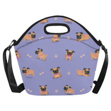 Load image into Gallery viewer, Playful Pug Adventure Neoprene Lunch Bag-12