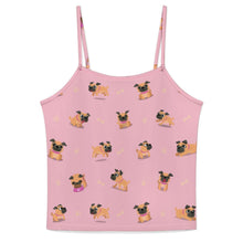 Load image into Gallery viewer, Playful Pug Adventure Women&#39;s Cami and Shorts Pajama Set-5