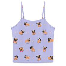 Load image into Gallery viewer, Playful Pug Adventure Women&#39;s Cami and Shorts Pajama Set-23