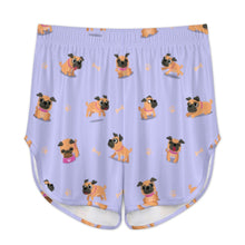 Load image into Gallery viewer, Playful Pug Adventure Women&#39;s Cami and Shorts Pajama Set-29