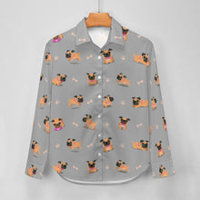 Load image into Gallery viewer, Playful Pug Adventure Women's Shirt-Apparel-Apparel,Dog Mom Gifts,Pug,Shirt-6