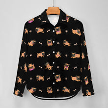 Load image into Gallery viewer, Playful Pug Adventure Women's Shirt-Apparel-Apparel,Dog Mom Gifts,Pug,Shirt-18