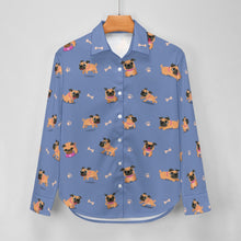 Load image into Gallery viewer, Playful Pug Adventure Women's Shirt-Apparel-Apparel,Dog Mom Gifts,Pug,Shirt-9