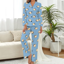 Load image into Gallery viewer, Playful Pug Parade Pajamas Set for Women-14