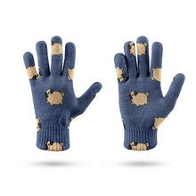 Load image into Gallery viewer, Playful Pug Parade Touch Screen Gloves-Accessories-Accessories,Dog Dad Gifts,Dog Mom Gifts,Gloves-11