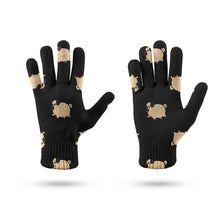 Load image into Gallery viewer, Playful Pug Parade Touch Screen Gloves-Accessories-Accessories,Dog Dad Gifts,Dog Mom Gifts,Gloves-13