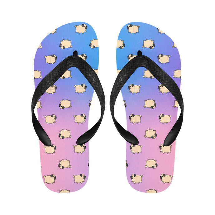 Playful Pug Parade Unisex Slippers - 9 Colors-Footwear-Accessories,Dog Dad Gifts,Dog Mom Gifts,Pug,Slippers-5