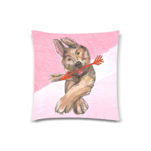 Load image into Gallery viewer, Playful Pup Embrace German Shepherd Throw Pillow Covers-White1-ONESIZE-1