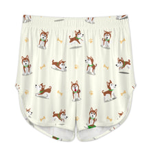 Load image into Gallery viewer, Playful Red Husky Adventures Women's Cami and Shorts Pajama Set-13