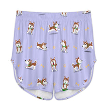 Load image into Gallery viewer, Playful Red Husky Adventures Women's Cami and Shorts Pajama Set-9