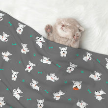 Load image into Gallery viewer, Playful Westie Adventure Love Blanket for Dog-Pet Furniture-Blankets,Home Decor,West Highland Terrier-16