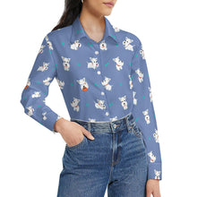 Load image into Gallery viewer, Playful Westie Adventure Love Women's Shirt-Apparel-Apparel,Dog Mom Gifts,Shirt,West Highland Terrier-12