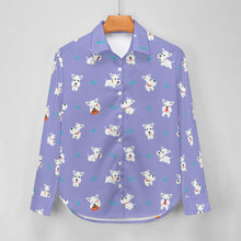 Load image into Gallery viewer, Playful Westie Adventure Love Women's Shirt-Apparel-Apparel,Dog Mom Gifts,Shirt,West Highland Terrier-13