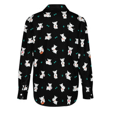 Load image into Gallery viewer, Playful Westie Adventure Love Women's Shirt-Apparel-Apparel,Dog Mom Gifts,Shirt,West Highland Terrier-22