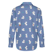 Load image into Gallery viewer, Playful Westie Adventure Love Women's Shirt-Apparel-Apparel,Dog Mom Gifts,Shirt,West Highland Terrier-8