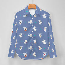 Load image into Gallery viewer, Playful Westie Adventure Love Women's Shirt-Apparel-Apparel,Dog Mom Gifts,Shirt,West Highland Terrier-9