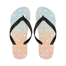 Load image into Gallery viewer, Playful White Frenchie Charm Unisex Slippers - 7 Gradients-10