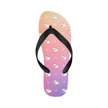 Load image into Gallery viewer, Playful White Frenchie Charm Unisex Slippers - 7 Gradients-15