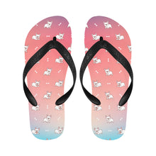 Load image into Gallery viewer, Playful White Frenchie Charm Unisex Slippers - 7 Gradients-19