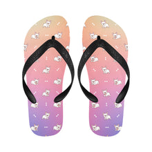 Load image into Gallery viewer, Playful White Frenchie Charm Unisex Slippers - 7 Gradients-20