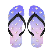 Load image into Gallery viewer, Playful White Frenchie Charm Unisex Slippers - 7 Gradients-4