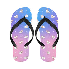 Load image into Gallery viewer, Playful White Frenchie Charm Unisex Slippers - 7 Gradients-6
