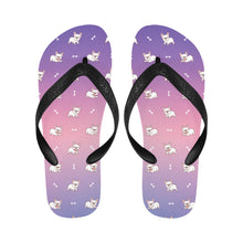 Load image into Gallery viewer, Playful White Frenchie Charm Unisex Slippers - 7 Gradients-7