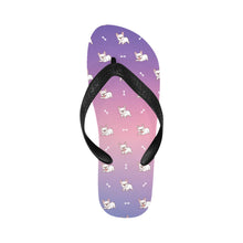 Load image into Gallery viewer, Playful White Frenchie Charm Unisex Slippers - 7 Gradients-9
