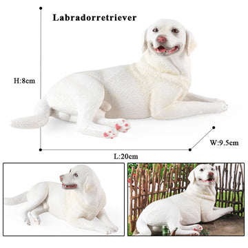 Playful White Labrador Retriever Figurine Lying Down With A Smile Labrador 360x