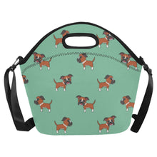 Load image into Gallery viewer, Playful Winking Boxer Neoprene Lunch Bag-12