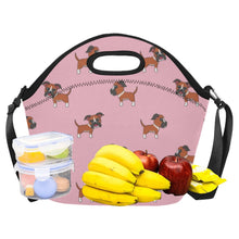 Load image into Gallery viewer, Playful Winking Boxer Neoprene Lunch Bag-9
