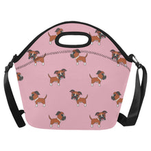 Load image into Gallery viewer, Playful Winking Boxer Neoprene Lunch Bag-Accessories-Accessories,Bags,Boxer,Lunch Bags-Light Pink-4