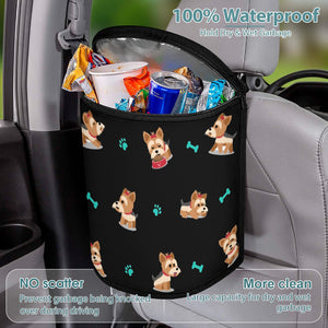 Playful Yorkie Love Multipurpose Car Storage Bag-Car Accessories-Bags, Car Accessories, Yorkshire Terrier-Black-7