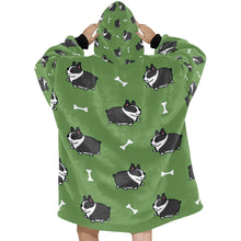 Load image into Gallery viewer, Plumpy Boston Terrier Love Blanket Hoodie for Women-Apparel-Apparel, Blankets-11