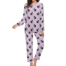 Load image into Gallery viewer, Plumpy Boston Terrier Love Women&#39;s Soft Pajama Set - 4 Colors-Pajamas-Apparel, Boston Terrier, Pajamas-11