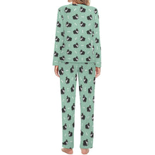 Load image into Gallery viewer, Plumpy Boston Terrier Love Women&#39;s Soft Pajama Set - 4 Colors-Pajamas-Apparel, Boston Terrier, Pajamas-12