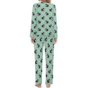Plumpy Boston Terrier Love Women's Soft Pajama Set - 4 Colors-Pajamas-Apparel, Boston Terrier, Pajamas-12