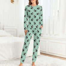 Load image into Gallery viewer, Plumpy Boston Terrier Love Women&#39;s Soft Pajama Set - 4 Colors-Pajamas-Apparel, Boston Terrier, Pajamas-14