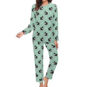 Plumpy Boston Terrier Love Women's Soft Pajama Set - 4 Colors-Pajamas-Apparel, Boston Terrier, Pajamas-15
