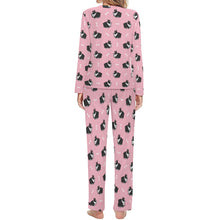 Load image into Gallery viewer, Plumpy Boston Terrier Love Women&#39;s Soft Pajama Set - 4 Colors-Pajamas-Apparel, Boston Terrier, Pajamas-2