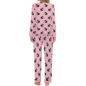 Plumpy Boston Terrier Love Women's Soft Pajama Set - 4 Colors-Pajamas-Apparel, Boston Terrier, Pajamas-2
