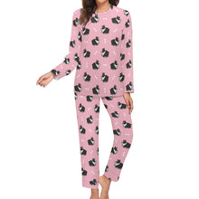Load image into Gallery viewer, Plumpy Boston Terrier Love Women&#39;s Soft Pajama Set - 4 Colors-Pajamas-Apparel, Boston Terrier, Pajamas-5