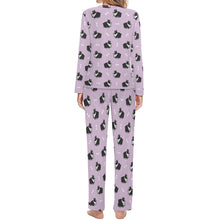 Load image into Gallery viewer, Plumpy Boston Terrier Love Women&#39;s Soft Pajama Set - 4 Colors-Pajamas-Apparel, Boston Terrier, Pajamas-6
