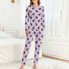 Load image into Gallery viewer, Plumpy Boston Terrier Love Women&#39;s Soft Pajama Set - 4 Colors-Pajamas-Apparel, Boston Terrier, Pajamas-7