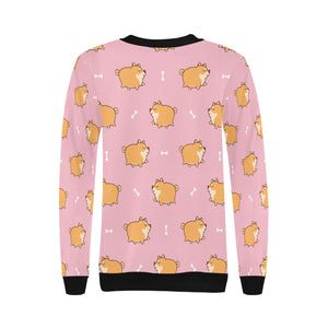 Plumpy Shiba Inu Love Women's Sweatshirt-Apparel-Apparel, Shiba Inu, Sweatshirt-2