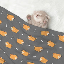 Load image into Gallery viewer, Plumpy Shiba Love Blanket for Dog-Pet Furniture-12