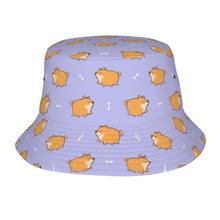 Load image into Gallery viewer, Plumpy Shiba Love Bucket Hat-Hats &amp; Caps-Lavender Purple-One Size-41