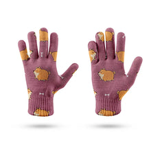 Load image into Gallery viewer, Plumpy Shiba Love Touch Screen Gloves-Accessories-Accessories,Dog Dad Gifts,Dog Mom Gifts,Gloves-12